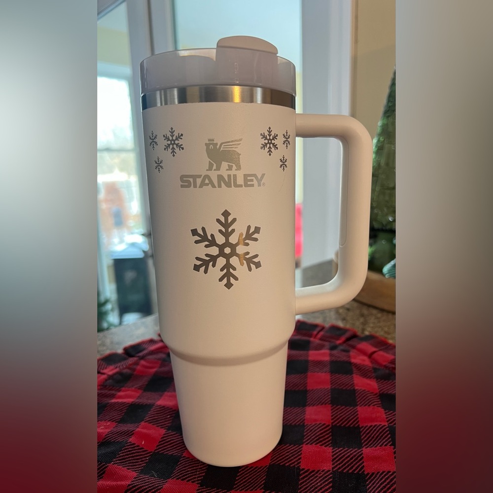 Stanley Frost White Tumbler Snowflake Design